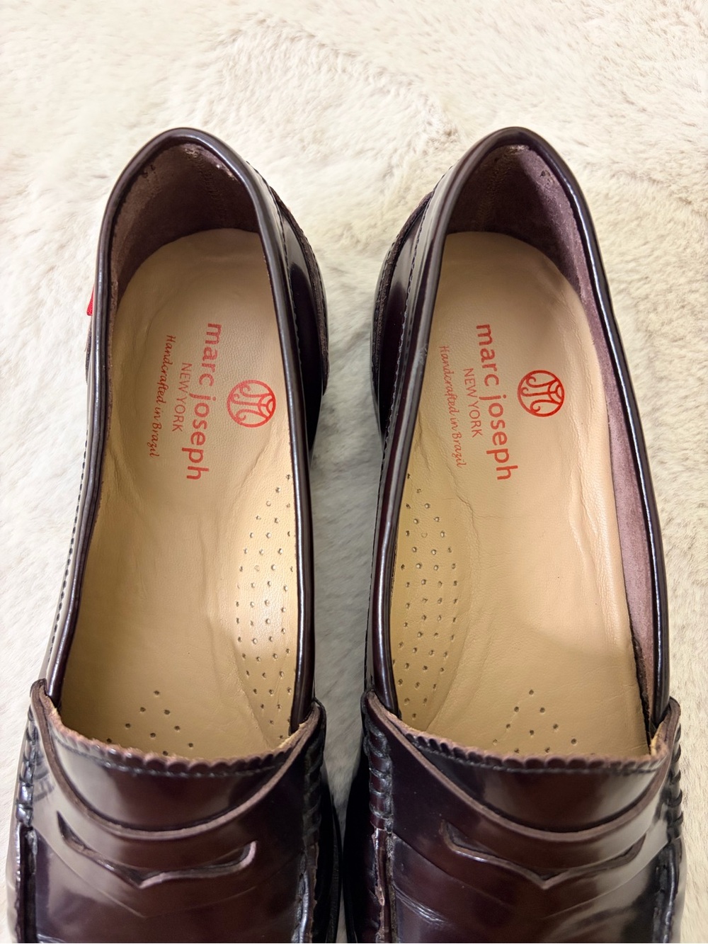 NWOB Marc Joseph NY East Village 2.0 Penny Loafers Oxblood Burgundy Size 8 - Picture 3 of 12